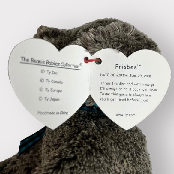 TY Beanie Babies Frisbee the Dog 2001 5.5 Inch Mint Condition New - Picture 11 of 11